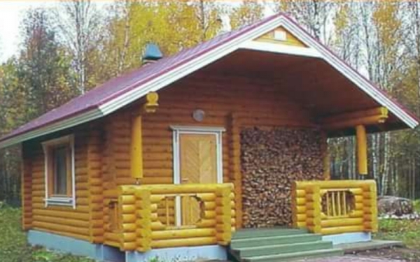 Баня из бревна 04